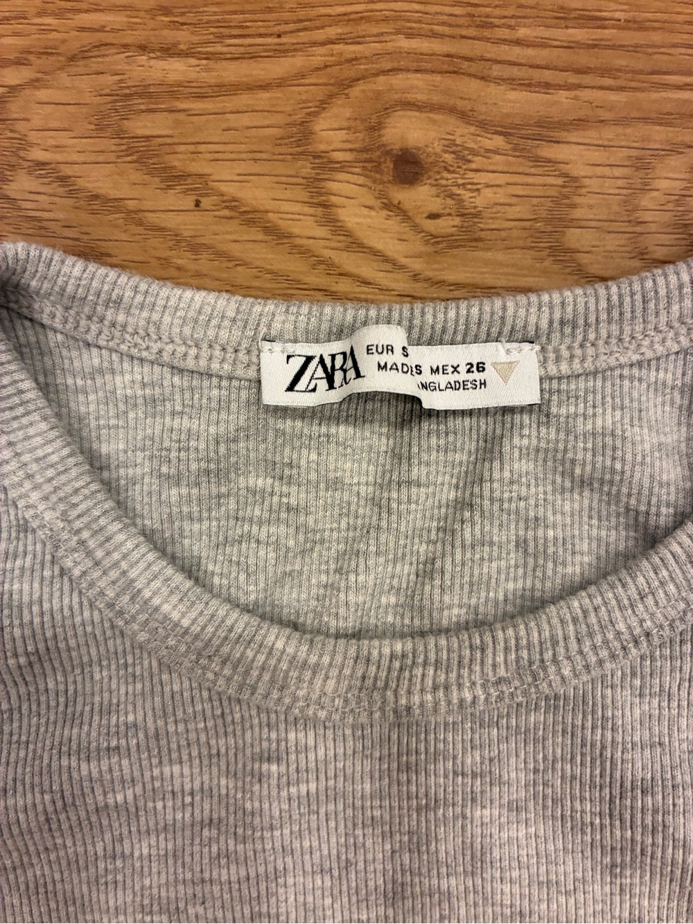 Zara Heather Gray Ribbed Tank - Picture 2 of 3